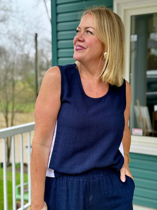 Tangente Gaia Tank in Navy