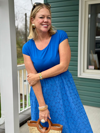 Tangente Primrose Royal Mixed Dress