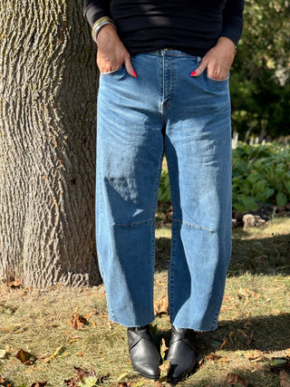 Yoga Denim Nova Horseshoe Raw Hem Jean