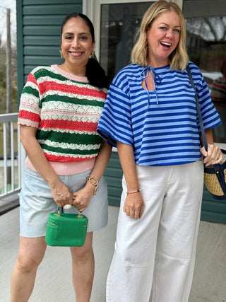 FRNCH Pasquale Striped Top