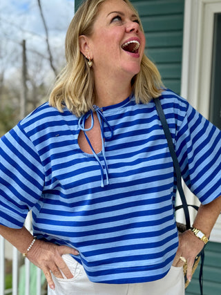 FRNCH Pasquale Striped Top