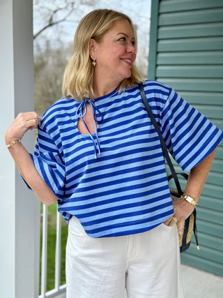 FRNCH Pasquale Striped Top