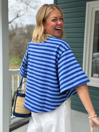 FRNCH Pasquale Striped Top