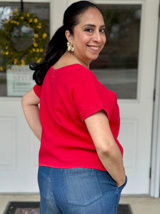 Naïf Joanna Linen Canvas Top