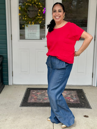 Naïf Joanna Linen Canvas Top