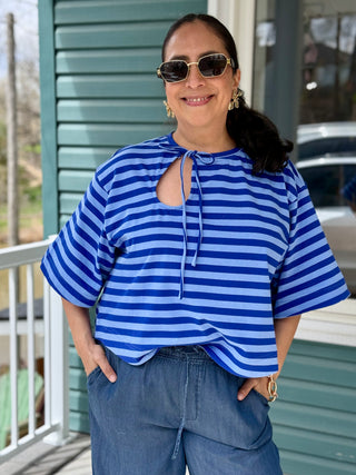 FRNCH Pasquale Striped Top