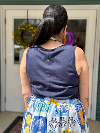 Gentle Fawn Gisele Tank in Navy