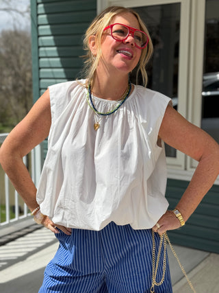 FRNCH Caloggero Crisp White Shirt