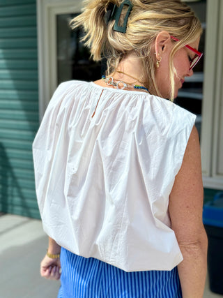 FRNCH Caloggero Crisp White Shirt