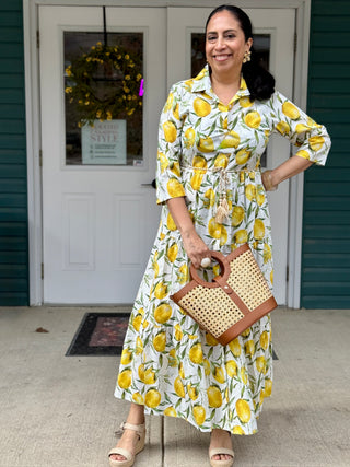 Astrid Molly Lemon Dress