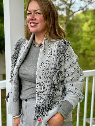 Lyla + Luxe Zoe Fringed Cardi Jacket