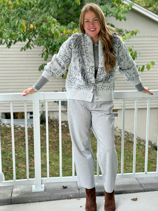 Lyla + Luxe Zoe Fringed Cardi Jacket