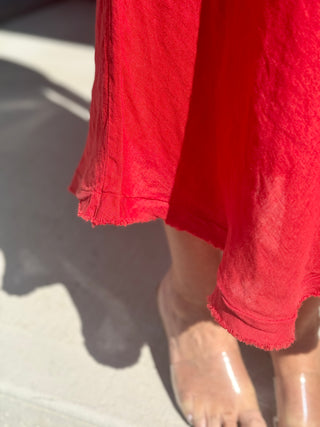 Astrid Linen Bias Dress