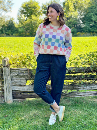 Parkhurst Liliana Checker Sweater