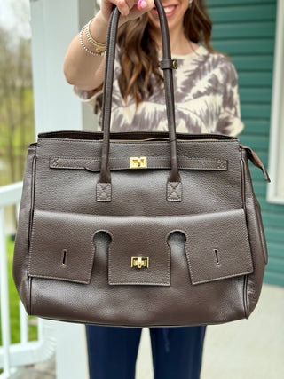 Mathilde Pontiac Leather Bag