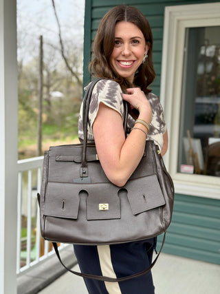 Mathilde Pontiac Leather Bag