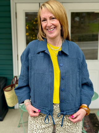 Eve Gravel Cole Jacket in Petrole