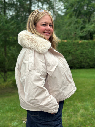 Astrid Taylor Cream Bomber