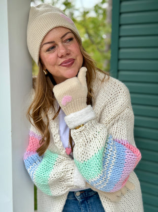 Lyla + Luxe Heart Toque & Glove Set