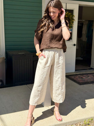 Naïf Domi Pants in Oat