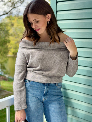 Allison Wonderland Changes Sweater in Heather Grey