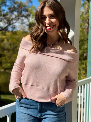 Allison Wonderland Changes Sweater in Blush Pink