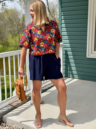 Poplin & Co Wild Peonies Shirt