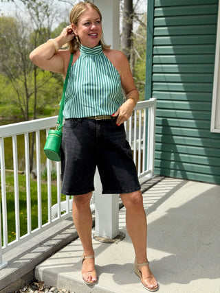 FRNCH Crescenzo Bow Back Top