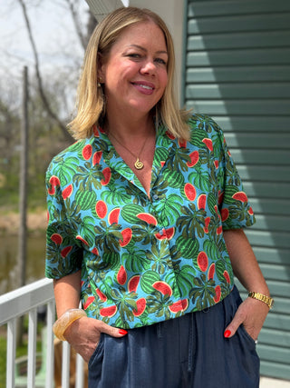Poplin & Co. Watermelon Shirt