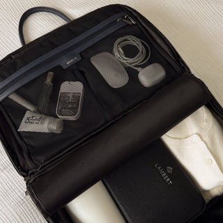 Lambert Amalfi Navy Nylon Travel Tote