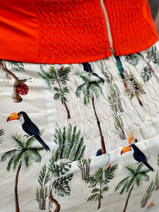 Hilary MacMillan Tropics A-Line Skirt