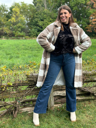 Hilary MacMillan Fluffy Blanket Coat