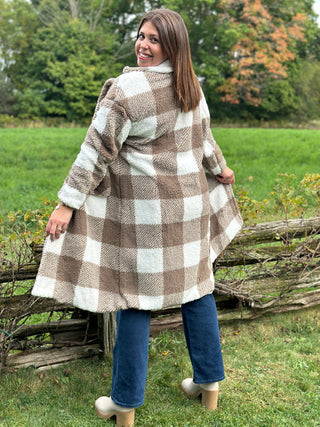 Hilary MacMillan Fluffy Blanket Coat