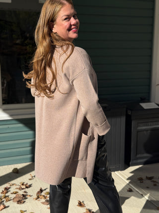 Pistache Light Walnut Duster Cardi