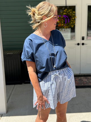 Astrid Gathered Sleeve Blouse