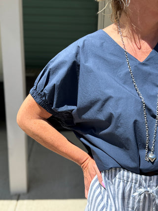 Astrid Gathered Sleeve Blouse