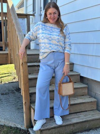 Astrid Lazy Day Top in Blue Dream