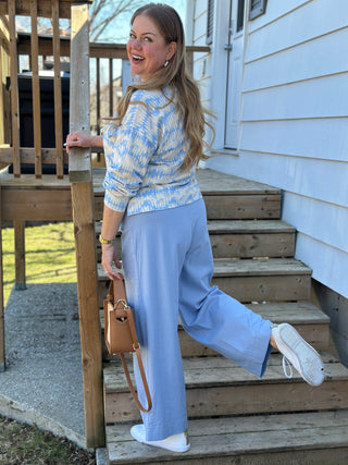Astrid Lazy Day Top in Blue Dream