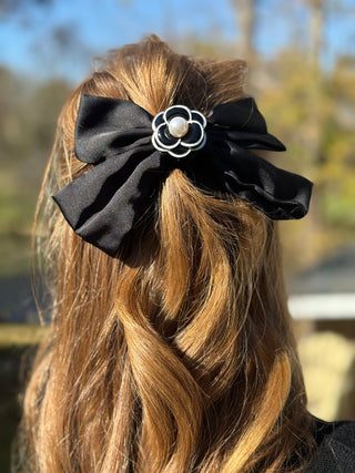 Lyla + Luxe Black Hair Clip/ Brooch