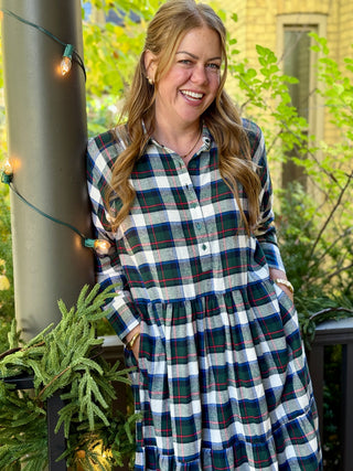Poplin & Co. Atlin Flannel Shirt Dress