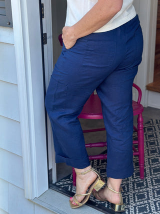 Melissa Nepton James Cargo Trouser in Navy