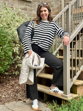 Naïf Lainey Cotton Cashmere Stripe Sweater