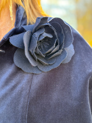 Naïf Faurelle Navy Velvet Jacket