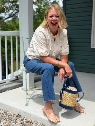 Melissa Nepton Maggie Poppy Print Top