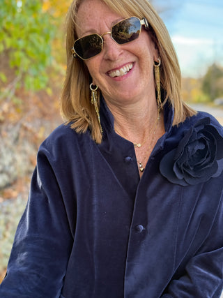 Naïf Faurelle Navy Velvet Jacket