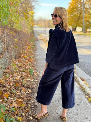 Naïf Alana Navy Velvet Pant