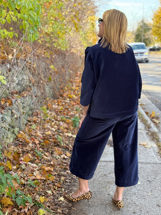 Naïf Faurelle Navy Velvet Jacket