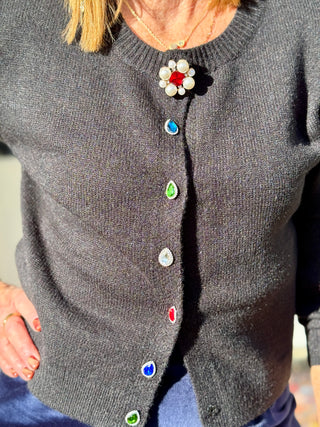 Lyla + Luxe Jude Crystal Cardigan
