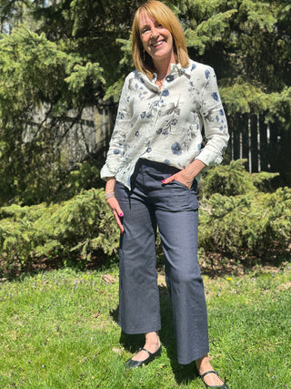 Beddome Stretch Denim Mid-Rise Wide Stretch Jean