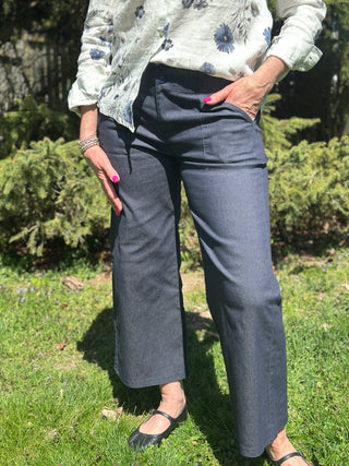 Beddome Stretch Denim Mid-Rise Wide Stretch Jean